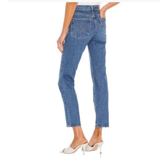 Levi’s Premium Wedge Straight Ankle in Medium Wash Size 27 x 26 - Picture 4 of 7